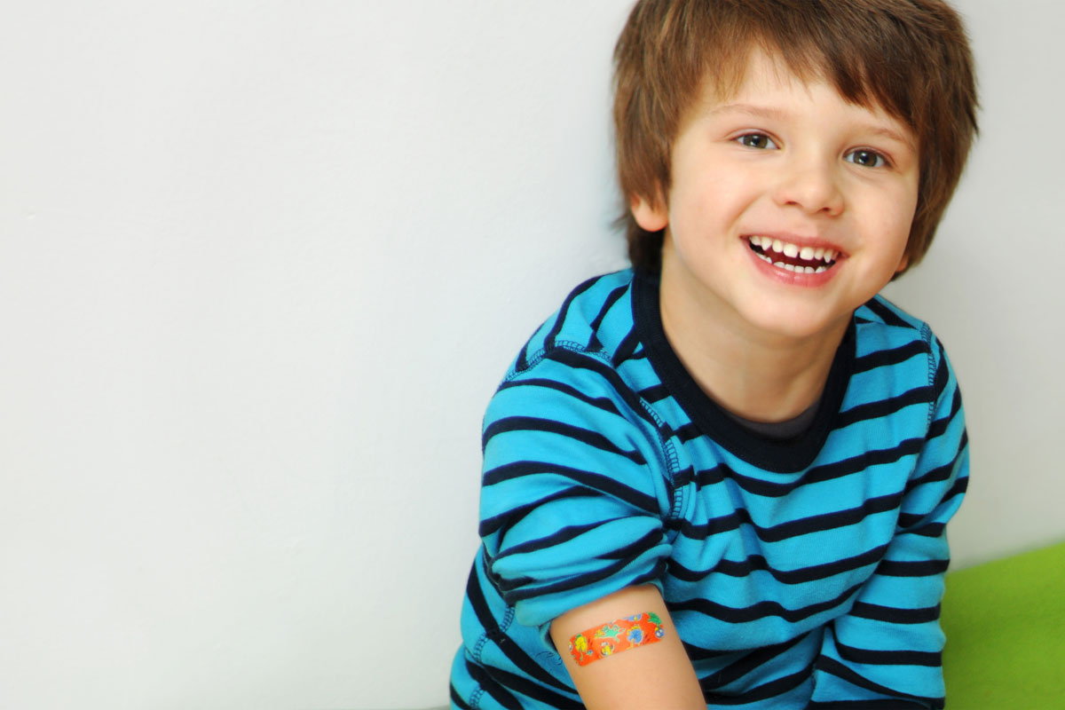 Impfung eines Kindes